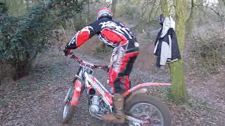 Trials bike riding follow the leader trials dirtbike trialsbiking offroadbike trialsbike s3 [upl. by Alyahs]