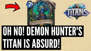 WHY BLIZZARD WHY INSANE Demon Hunter TITAN LEGENDARY cheats ABSURD MANA  TITANS card review [upl. by Carlick946]