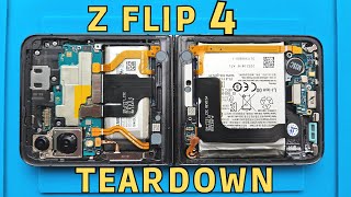 Samsung Galaxy Z Flip 4 LCD Replacement Teardown [upl. by Leksehcey]