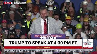 LIVE REPLAY： President Trump Holds a Rally in Johnstown PA 8⧸30⧸24 WCP [upl. by Ramunni]