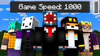 Minecraft But its 100x Speed [upl. by Anirret]