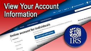 View Your Account Information [upl. by Annwahs]