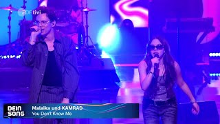 Malaika Wainwright amp KAMRAD  You Dont Know Me  Dein Song 2024 Finals [upl. by Valentino]