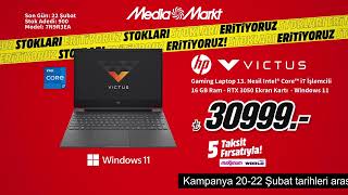 MediaMarkt’ta stokları eritiyoruz  Hp Victus Gaming Laptop 30999TL [upl. by Arica159]