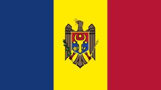 Bandera e Himno Nacional de Moldavia  Flag and National Anthem of Moldova [upl. by Dabbs641]