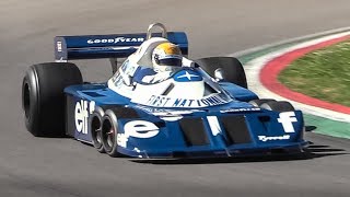 Legendary 6wheeled 1977 Tyrrell P34 F1 Car at Imola Circuit [upl. by Agbogla933]