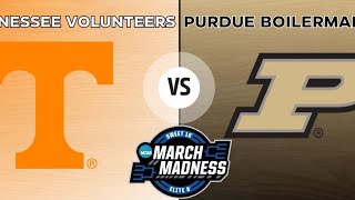 March Madness Elite 8 Tennessee vs Purdue 2nd Half Live [upl. by Ahteres112]