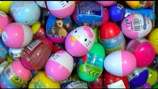 250 Kinder surprise and Surprise eggs Cars THOMAS Spider Man TOY Story MARVEL Heroics HELLO KITTY [upl. by Nalda]