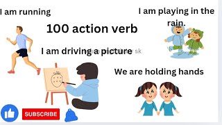 100 Action Verbs In English With Sentences  Action Verbs For Beginners  english [upl. by Amadas]