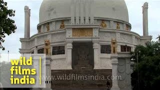 Dhauligiri Shanti Stupa near Bhubaneswar Orissa [upl. by Akehsal]