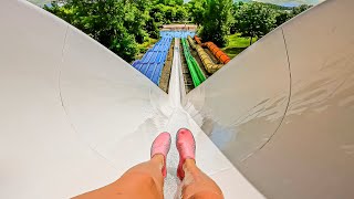 FREE FALL WaterSlide at Annagora Aquapark [upl. by Joya835]