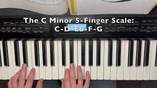 The C Minor 5 Finger Scale WarmUp [upl. by Aihsik]