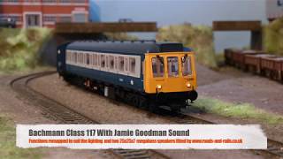 Bachmann 117 DMU With Jamie Goodman DCC Sound And Two Megabass Speakers [upl. by Rayna144]