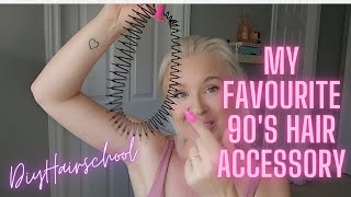 90s Vibes Hair Tutorial How to Style a Zig Zag Headband [upl. by Rosaleen416]