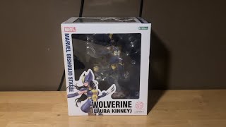 New Marvel Laura Kinney Bishoujo Statue Action Figure Review [upl. by Yelkao]