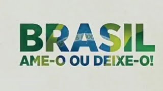 Por Bolsonaro SBT resgata slogan do Regime Militar Brasil ameo ou deixeo [upl. by Anidem725]