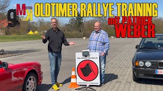 OldtimerRallyeTraining mit Patrick Weber  Richtig mit dem Oldtimer durch die Lichtschranke fahren [upl. by Armington877]