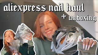 ALIEXPRESS ACRYLIC NAIL HAUL AND UNBOXING  cheap nail supplies affordable tools [upl. by Dalston]