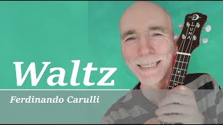 Waltz  Op 241 No 3  Ferdinando Carulli Ukulele Fingerstyle With Tabs and Sheet Music [upl. by Azral]