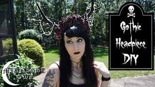 Gothic Headpiece DIY Floral Headband [upl. by Husha604]