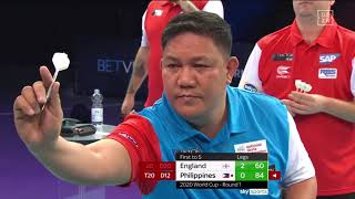 PDC World Cup of Darts  R1  England  Philippines [upl. by Aenahs]