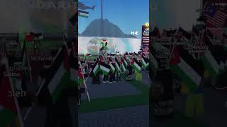 Virtual proPalestine protest on Roblox [upl. by Weidar]