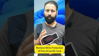 How to Remove Write protection from pen drive or SD Card techshorts tipsandtricks techtips [upl. by Elenaj]