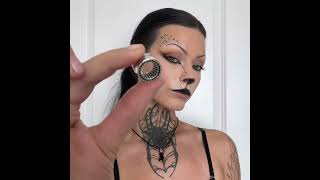 Charming elk makeup ia match cool black tunnel akakjewelry jewelry earpiercing [upl. by Asenev]