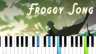 Froggy Song  Derivakat ft BoomerNA Piano Tutorial [upl. by Allehcim622]