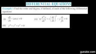 Hindi  Order and Degree of Differential Equation Example 1  Ch 9  CBSE Class 12th Math [upl. by Ateekram167]