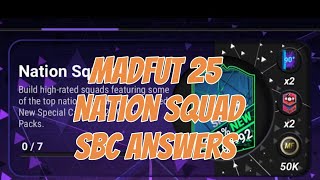 Nation Squad sbc madfut 25 [upl. by Hagai]