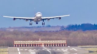 The ARRIVAL of SPRING  Diverse planespotting at Düsseldorf Airport  A340 CS300 B767 B737 A320… [upl. by Hogan]