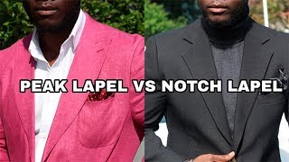 PEAK OR NOTCH LAPEL WHICH IS BETTER FOR THE FIT MAN [upl. by Sirob351]