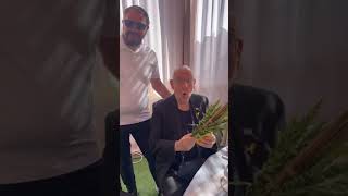 former President of Israel Reuven Rivlin shaking Lulav [upl. by Sturdivant]