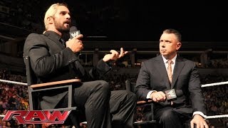 Seth Rollins explains his actions Raw June 9 2014 [upl. by Knoll]