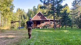 Northern Minnesota Homesteading Catching And Cooking Fresh Fish From Wilderness Lake [upl. by Iden]