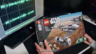 Unboxing LEGO Star Wars Mandalorian N1 Starfighter  Unleash Mandos Fury [upl. by Busey]