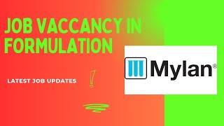 Mylan Laboratories Walkin Drive  BPharm  MPharm or MSc Apply mylan pharmajobalert [upl. by Adolpho300]