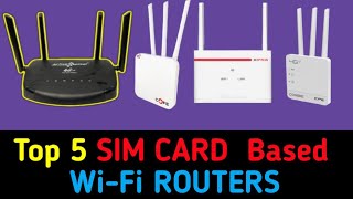 5 Best SIM Card based WiFi ROUTERS in India⚡Routers with Sim Card Slot🔥 [upl. by Lothaire]