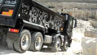 Iveco All Blacks Trakker tipper [upl. by Munmro]