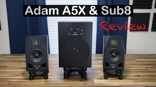 Adam A5X amp Sub8 Combo Review [upl. by Eeliab988]