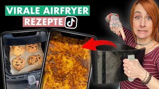 Ich teste GENIALE virale Airfryer Rezepte von TikTok [upl. by Cooke]