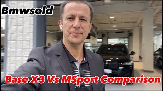 2023 BMW X3 MSport vs Base X3 Comparison [upl. by Sacks]