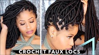 How To ➟ CROCHET FAUX LOCS 🔥 NO cornrows NO wrapping freeparting [upl. by Hazen]