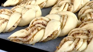 Completely new method for cinnamon rolls Simple and tasty recipe [upl. by Arrej]