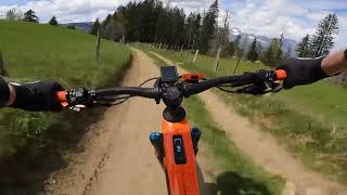 03 EBike Mondraker Crafty RR Race Carbon 2023 secteur Megève Mont Arbois Prapacot [upl. by Rozalie]