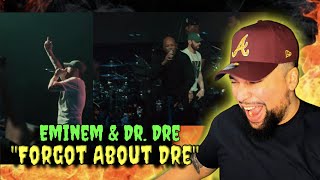 FIRST TIME WATCHING  Eminem amp Dr Dre  quotForgot About Drequot  WE NEED THE TOUR DATE NOW [upl. by Alesram]