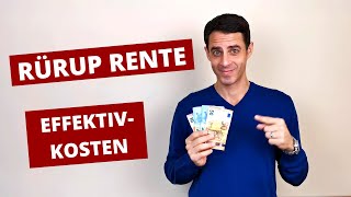 Rürup Rente Effektivkosten [upl. by Arries]