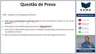 QUESTÃO 15067  PLDFT CPA10 CPA20 CEA AI ANCORD [upl. by Bambie]