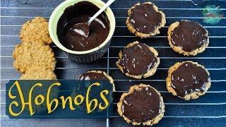 Easy Homemade Chocolate Hobnobs  Chocolate Hobnobs From Scratch  Chewy Cookies [upl. by Thant]